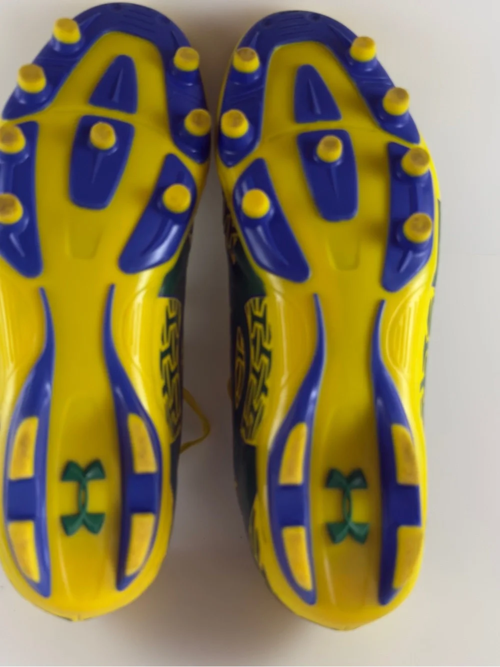 Under Armour Blue and Yellow Athletic Shoe
